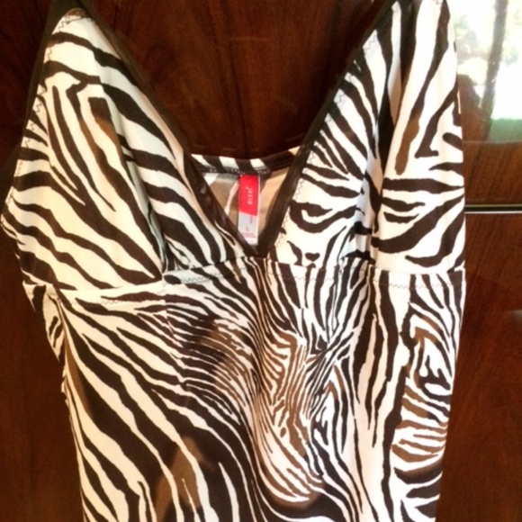 ❤️Josie Natori Zebra Print Camisole/Tank*NEW - Picture 2 of 8